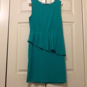 ANN TAYLOR Turquoise Midi Dress